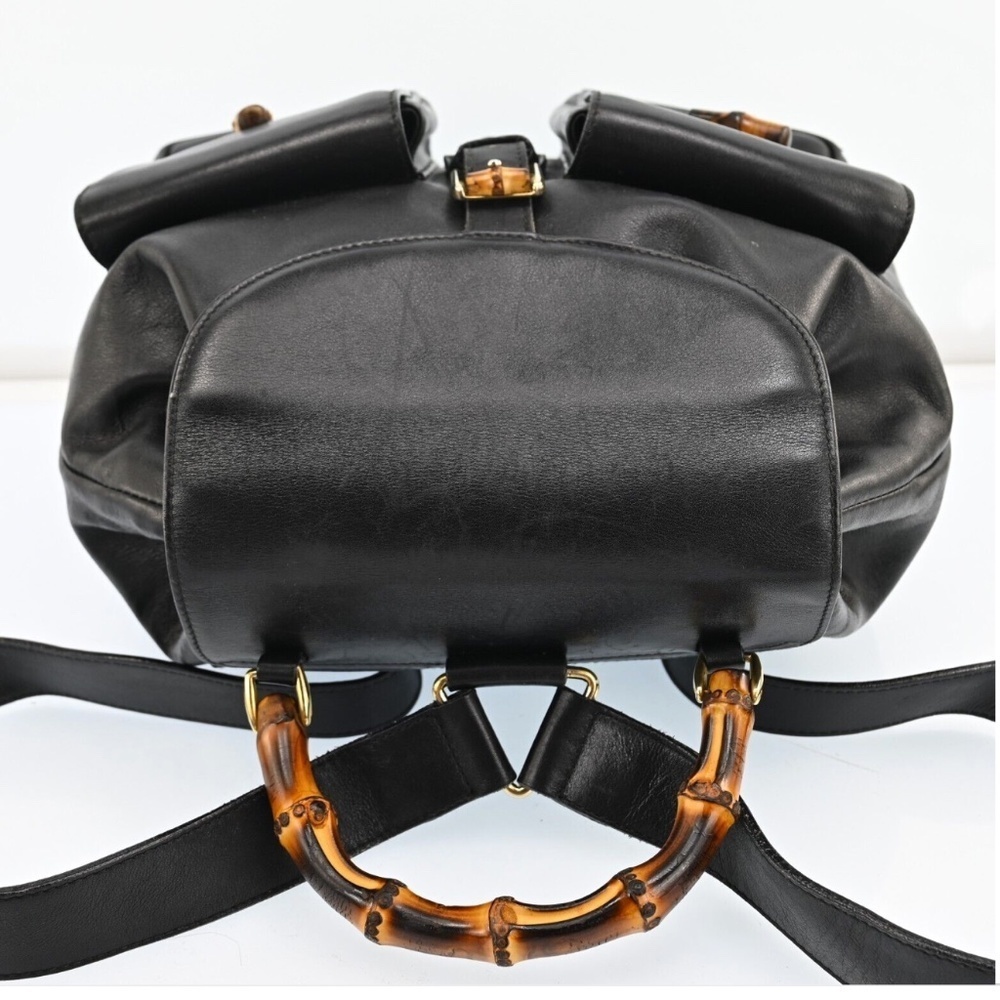 Authentic Gucci Bamboo Leather Backpack - Picture 10 of 16